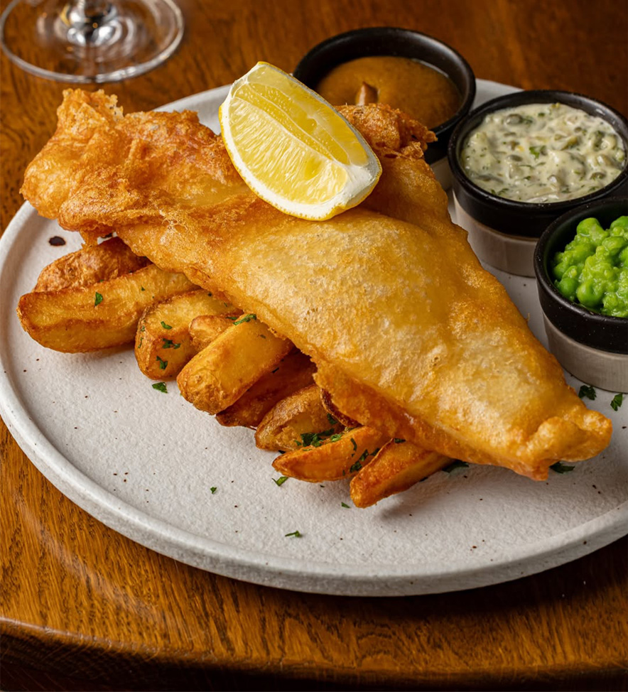 Classic British fish and chips