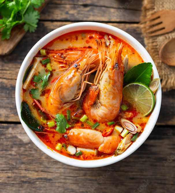 Authentic Thai Tom Yum soup